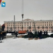 В Йошкар-Оле разобрали главную городскую елку, которая была установлена на площади Ленина